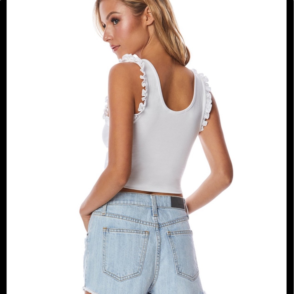 Emma & Sam Ruched Front Sleeveless Tank - Picture 3 of 3
